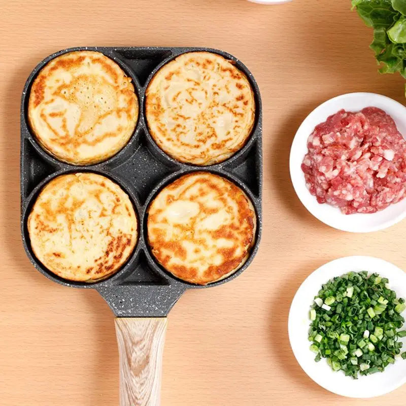 OmeletMaster - Tigaie În Patru Părți Pentru Micul Dejun Perfect