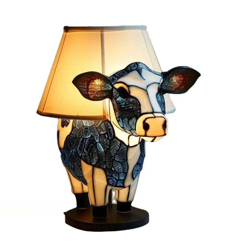 LuminaWild – Ręcznie Wykonana Lampa z Żywicy z 14 Kolorowymi Motywami Zwierząt