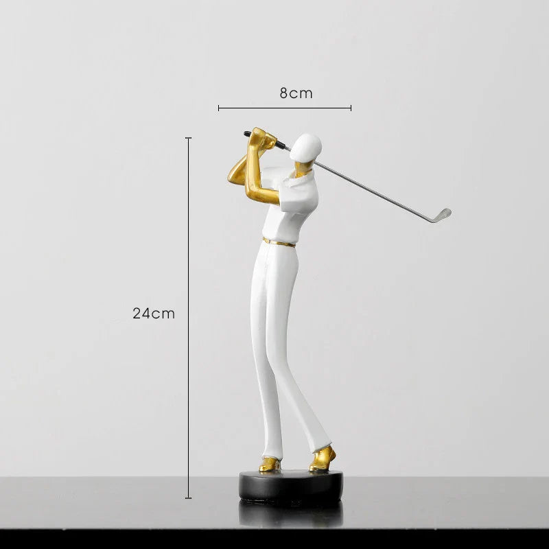 GolfCraft - Scultura d'azione per golfisti per casa e ufficio