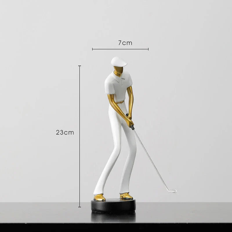 GolfCraft - Scultura d'azione per golfisti per casa e ufficio