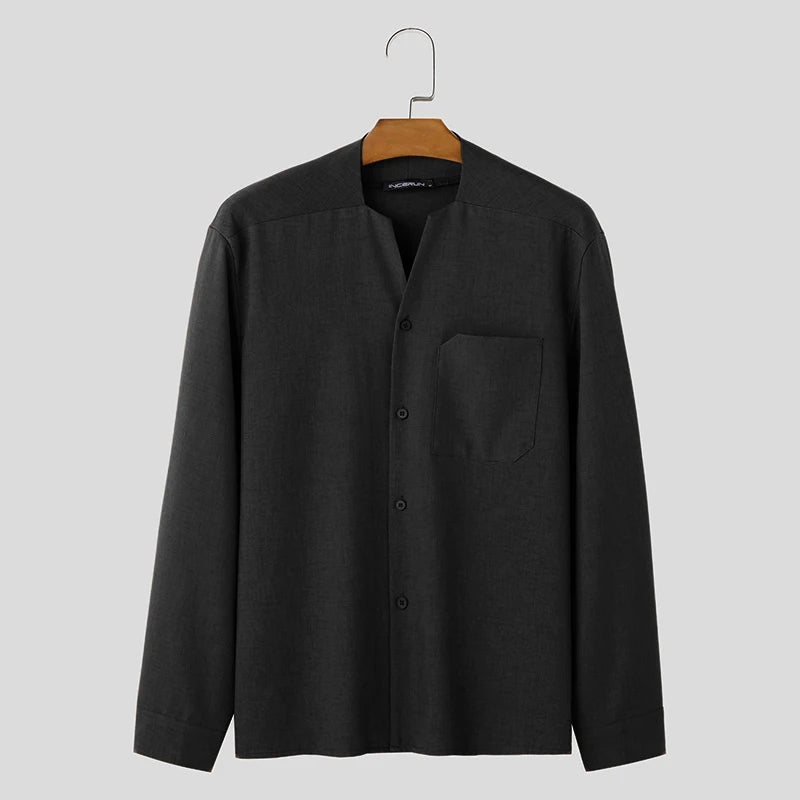 James - Chemise avec fermeture à boutons classique et poche poitrine