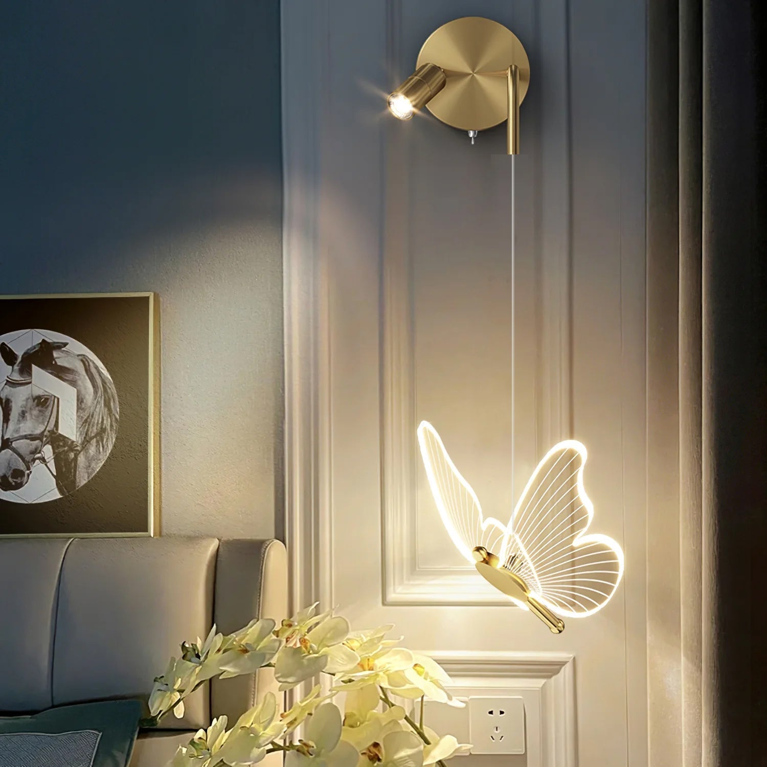 LumiFly – Applique a Forma di Farfalla con LED Integrato