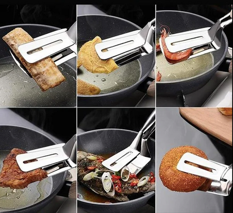EasyGrip - Sokoldalú spatula beépített fogóval és kényelmes fogantyúval