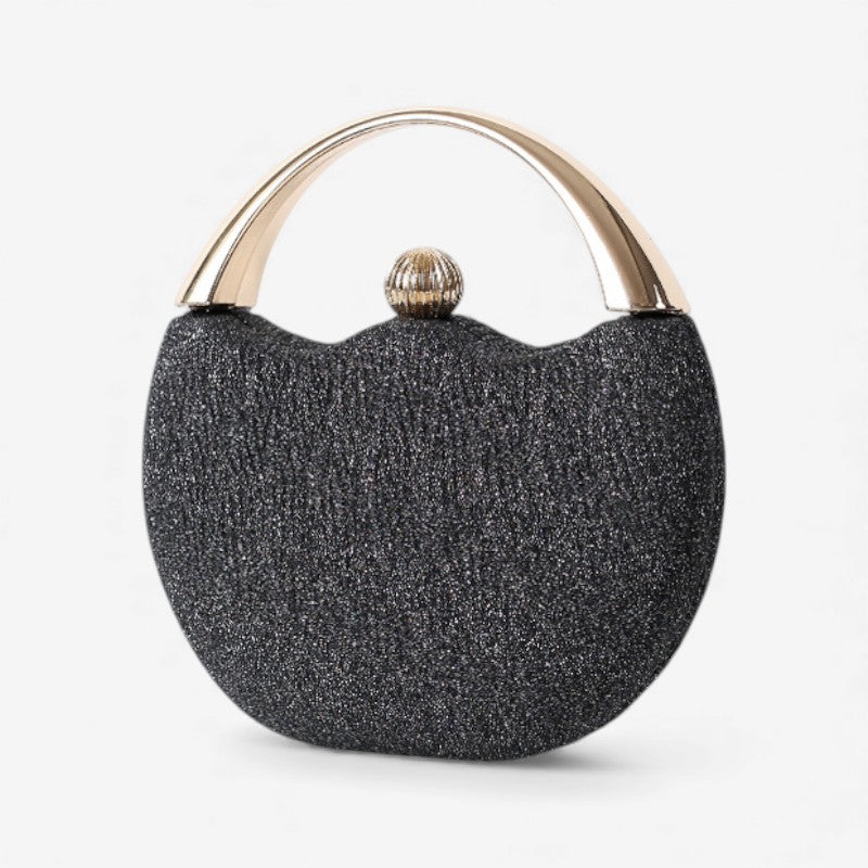 Lily – Shiny handle clutch bag with chic design