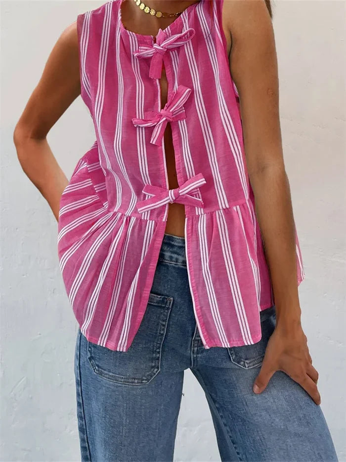 EcoBreeze™ - Summer Women's Striped Blouse