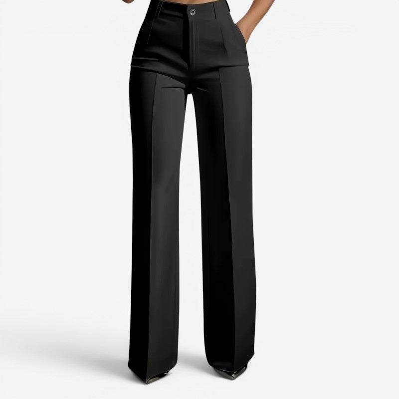 Women's High Waisted Straight Leg Pants