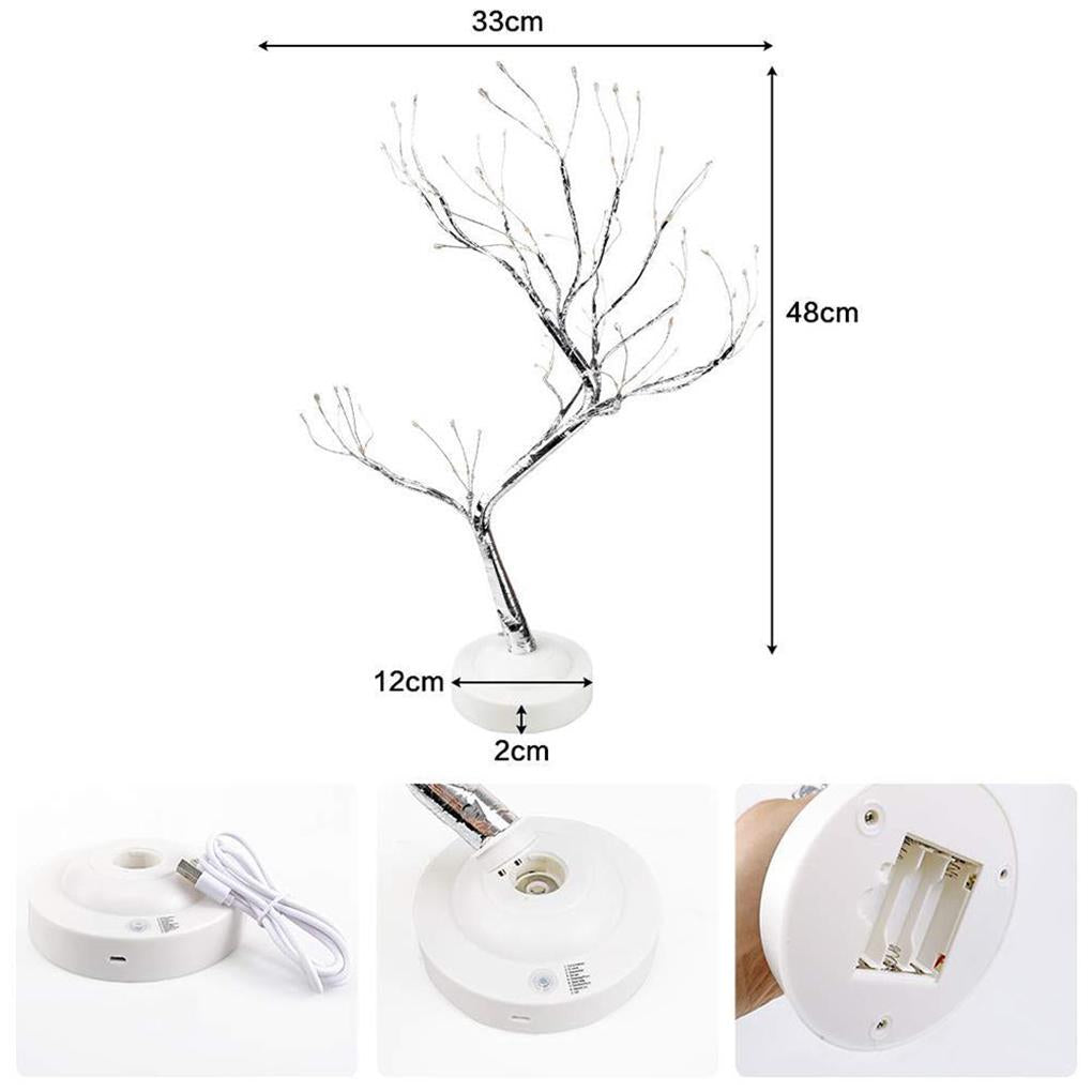 LumiTree – Elegancka lampa LED w kształcie drzewa z miękkim światłem dla przytulnej atmosfery
