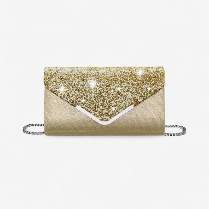 Brenda – Borsa a mano con chiusura a busta e design rettangolare