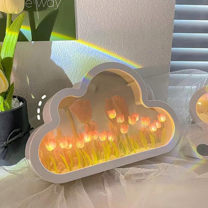 TulipLume - Lampada notturna fai da te a forma di tulipano con design floreale
