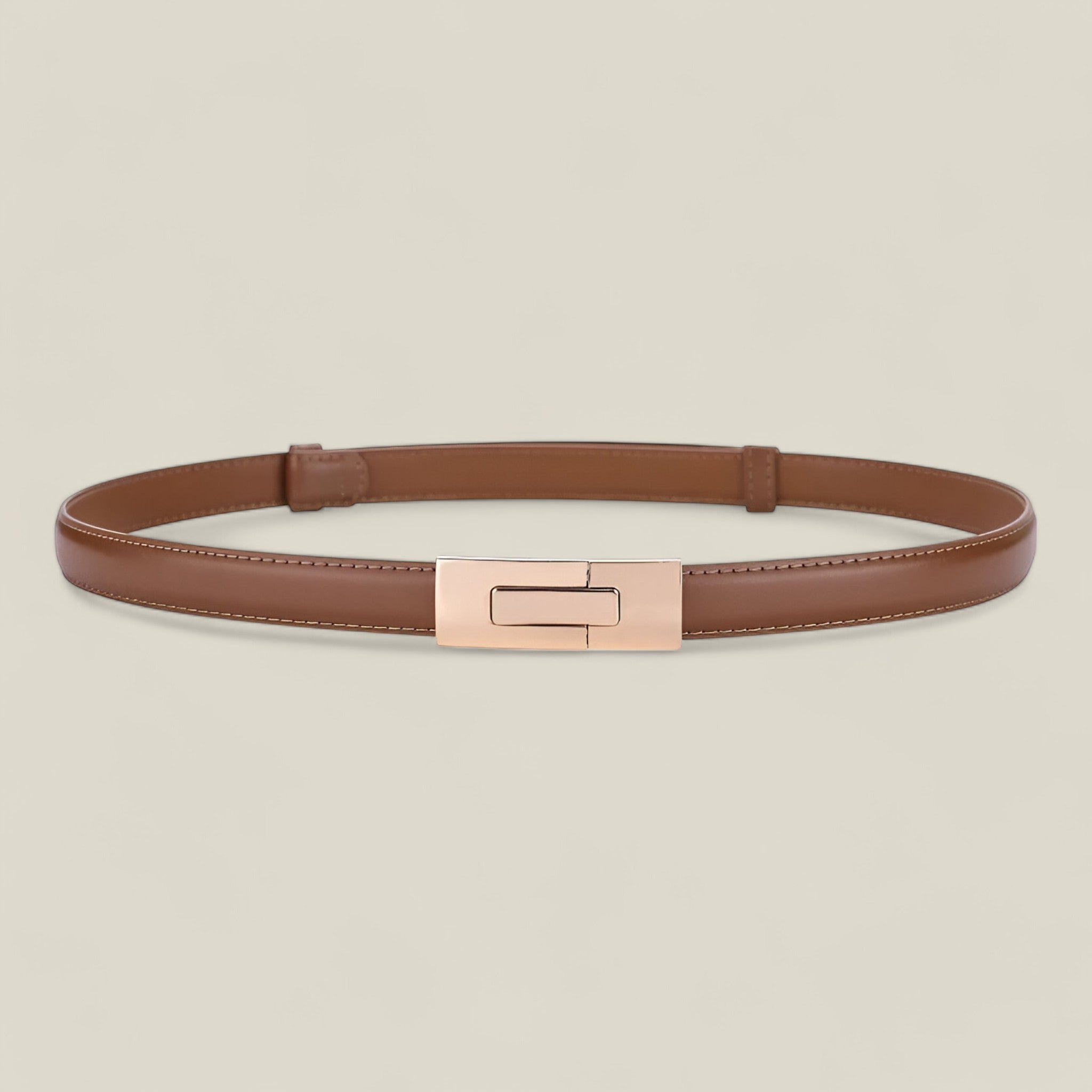 Emma - Elegante cintura sottile con fibbia dorata per styling versatile