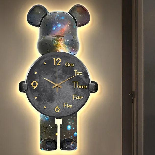LuxuryTime - Orologio giocoso a forma di orso per ambienti moderni