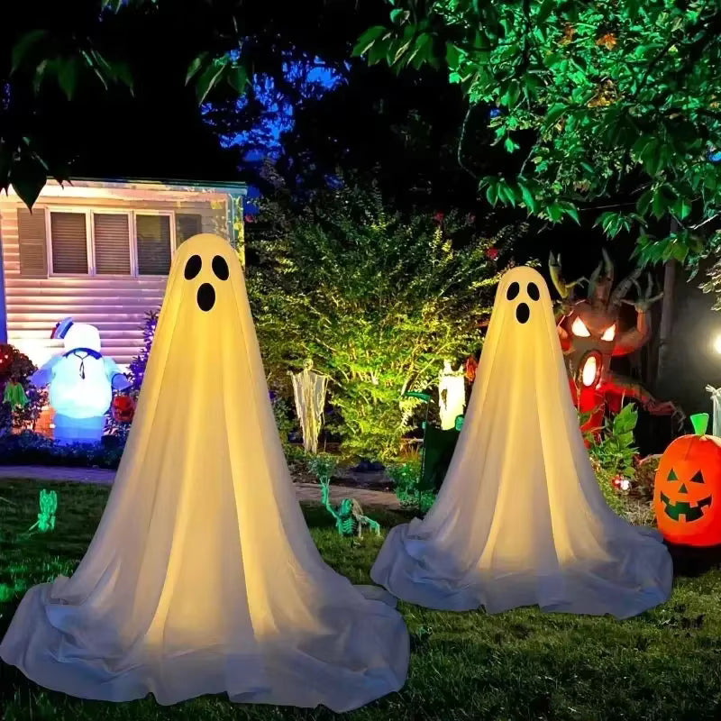 PhantomGlow - Decoração LED de fantasma com alimentação a pilhas