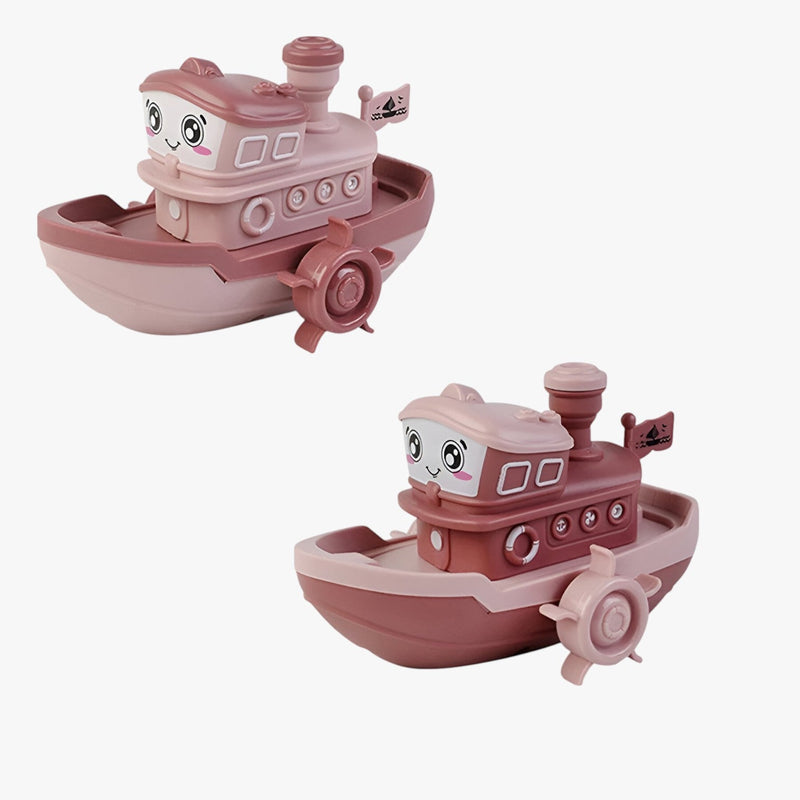 WasserSpass – Bateau jouet de bain à remonter avec bords arrondis et forme compacte