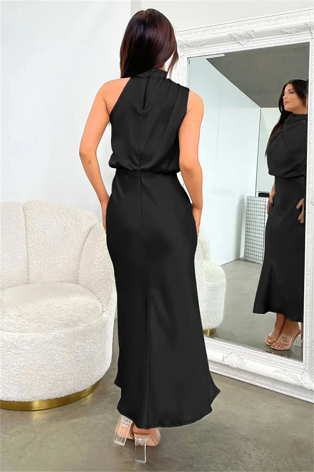 SilkElegance™ - Rochie cu umerii goi