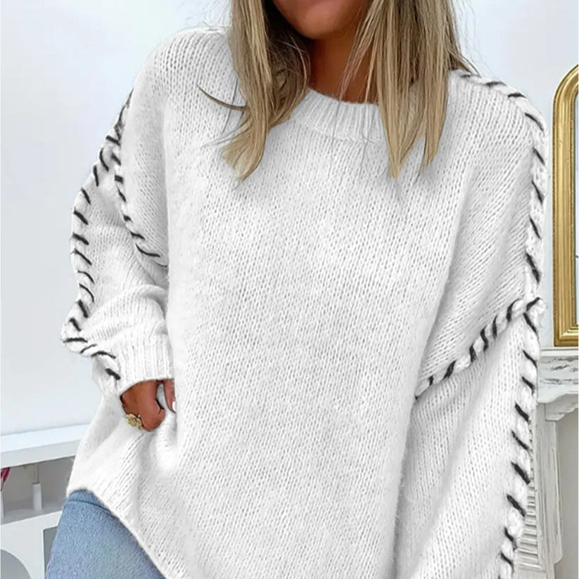 Miriam - Luźny dzianinowy sweter dla maksymalnego komfortu i stylu