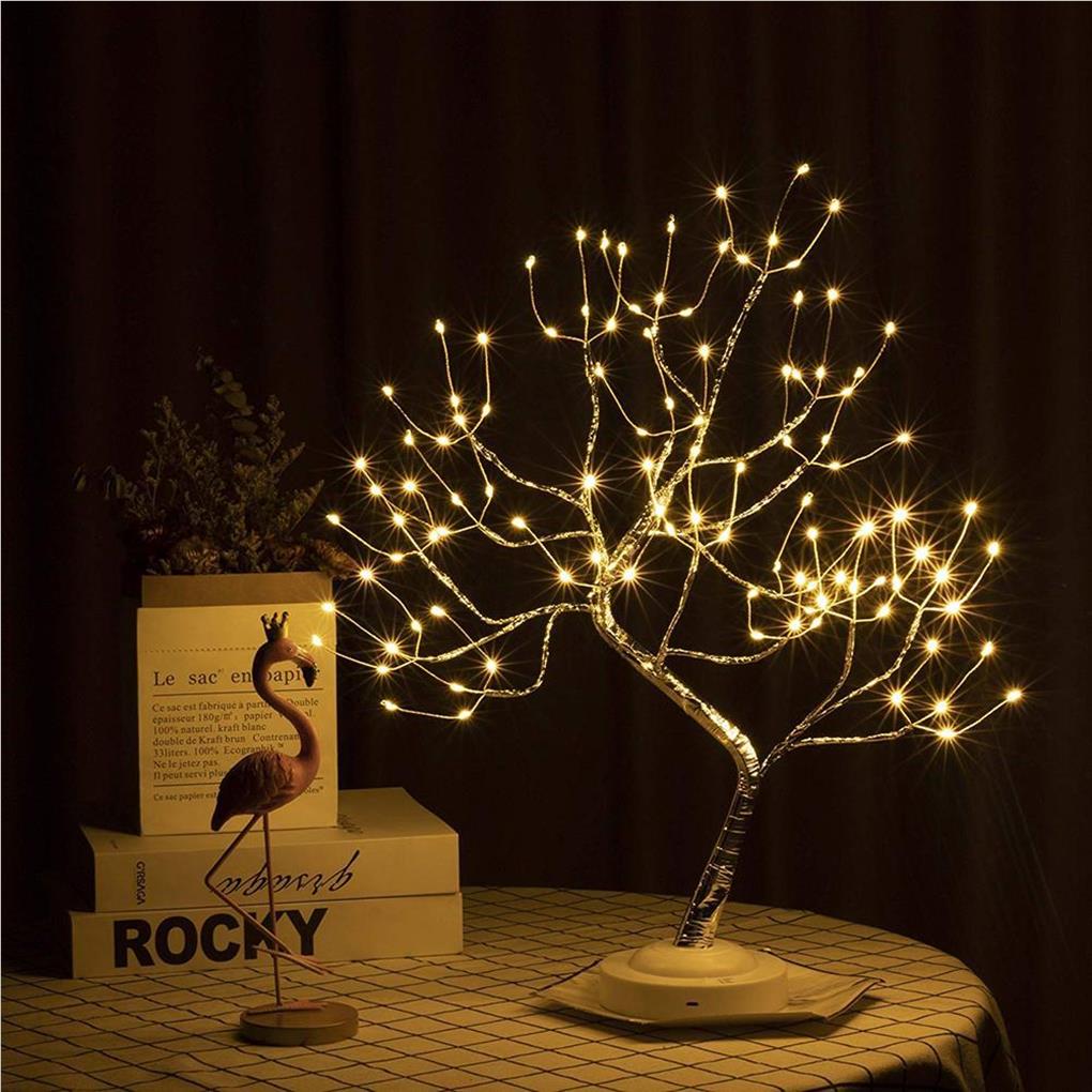 LumiTree – Elegancka lampa LED w kształcie drzewa z miękkim światłem dla przytulnej atmosfery