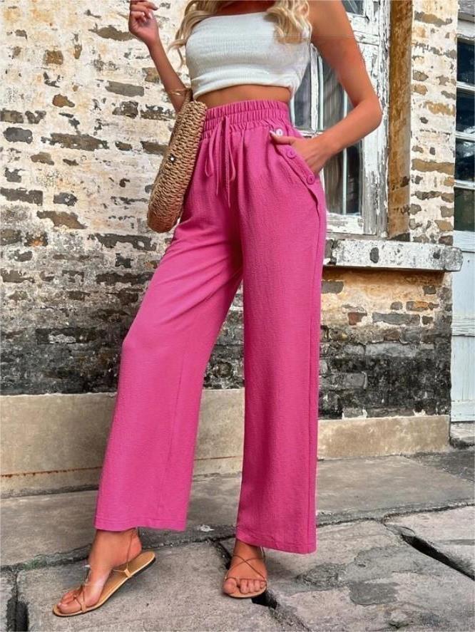 Ferda - Pantalon ample stylé avec taille haute flatteuse
