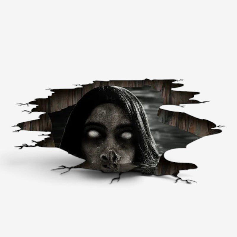 GhostMark - Autocolantes 3D de Halloween para paredes e pavimentos