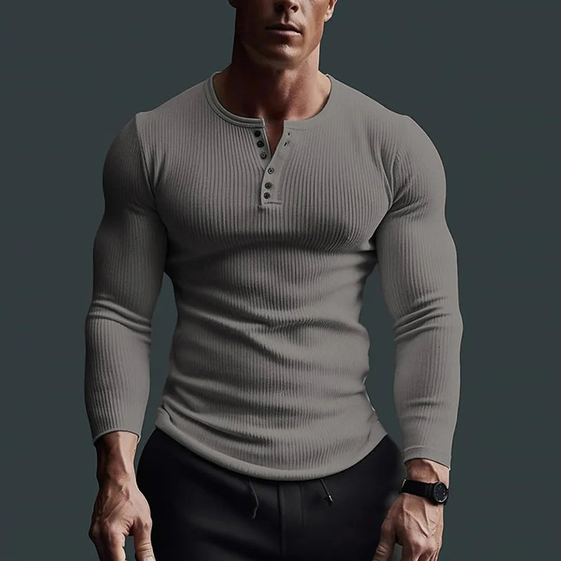 Robert - Camicia henley dal design slim fit
