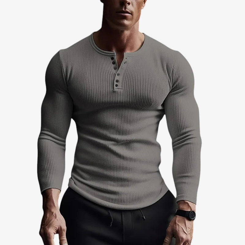 Robert - Camicia henley dal design slim fit
