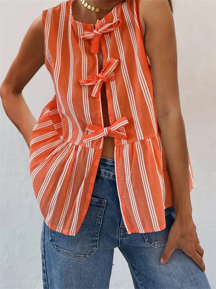 EcoBreeze™ - Summer Women's Striped Blouse