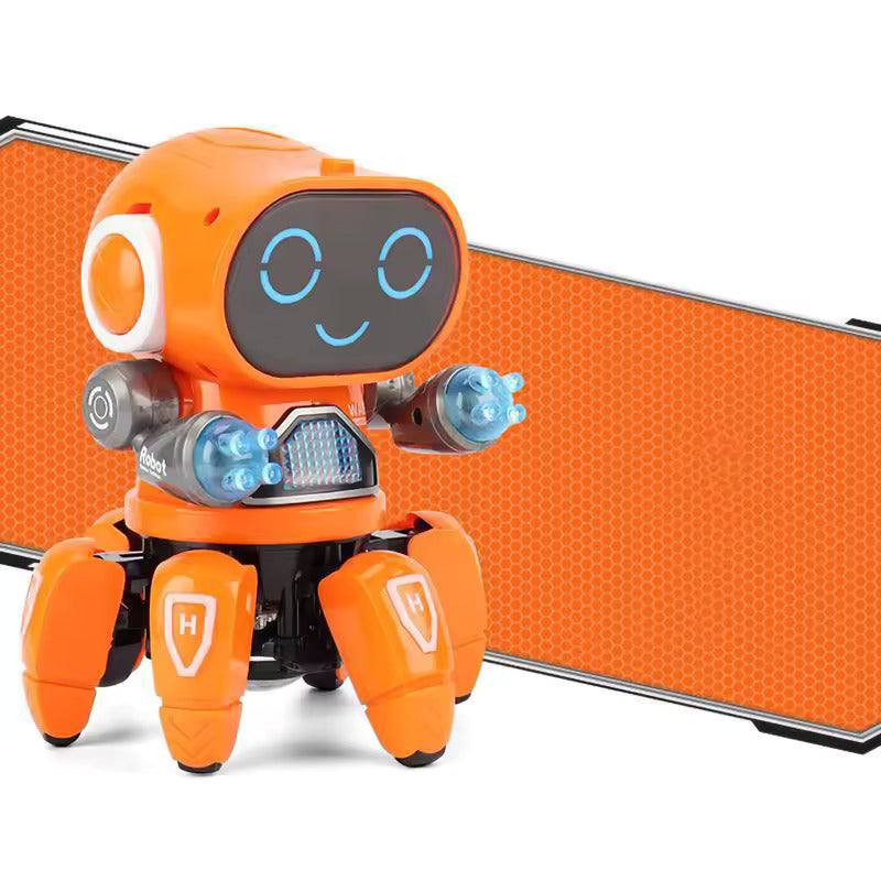 DynaBot - Zdalnie sterowany tańczący robot z muzyką i światłem