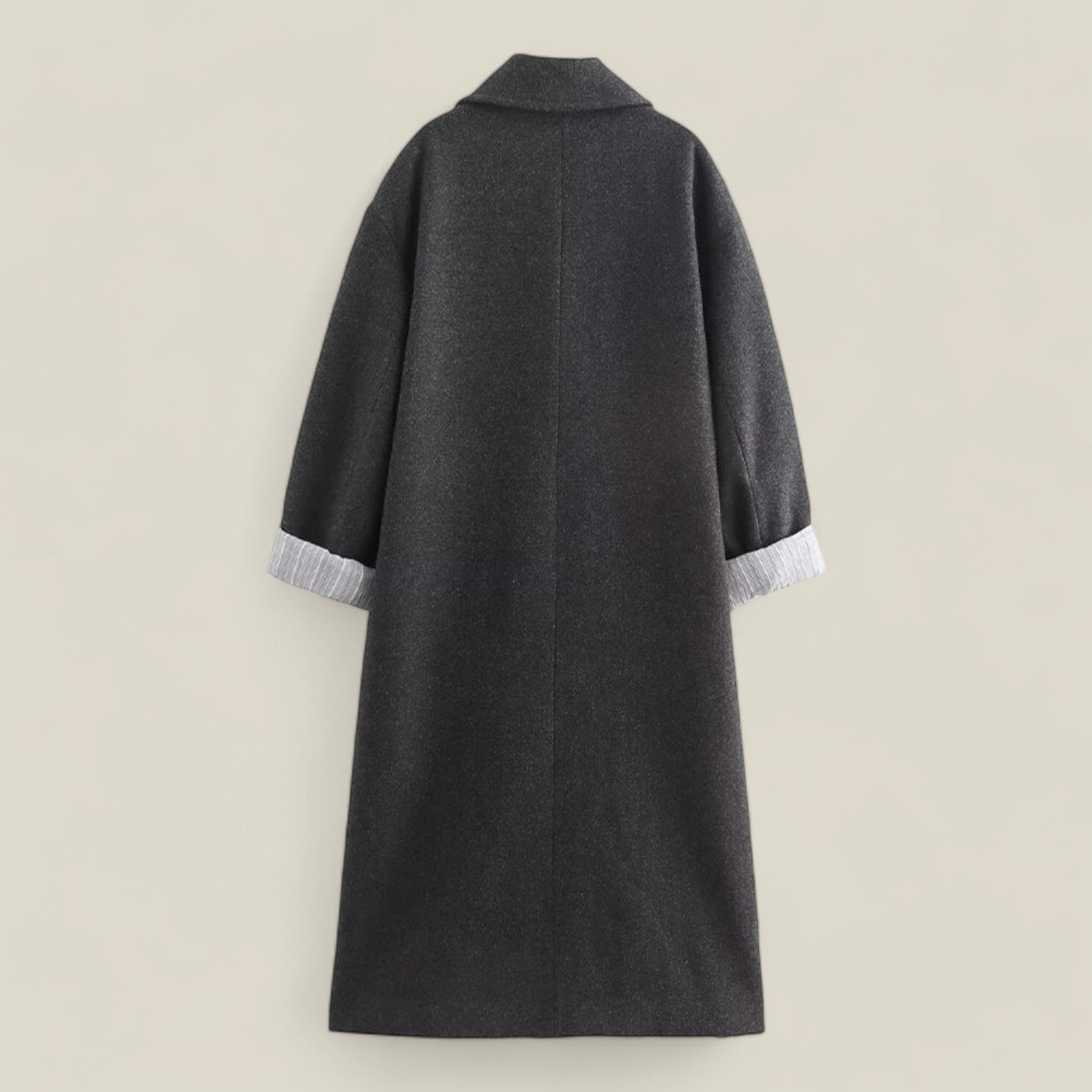 Sophie - Manteau en laine à double boutonnage et coupe décontractée