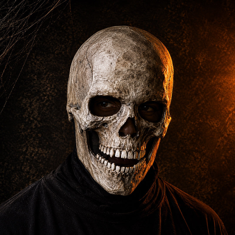 GrimSkull - Full-Head Skull Mask with Detailed Design