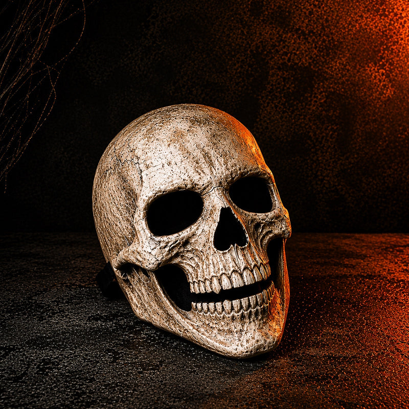 GrimSkull - Full-Head Skull Mask with Detailed Design