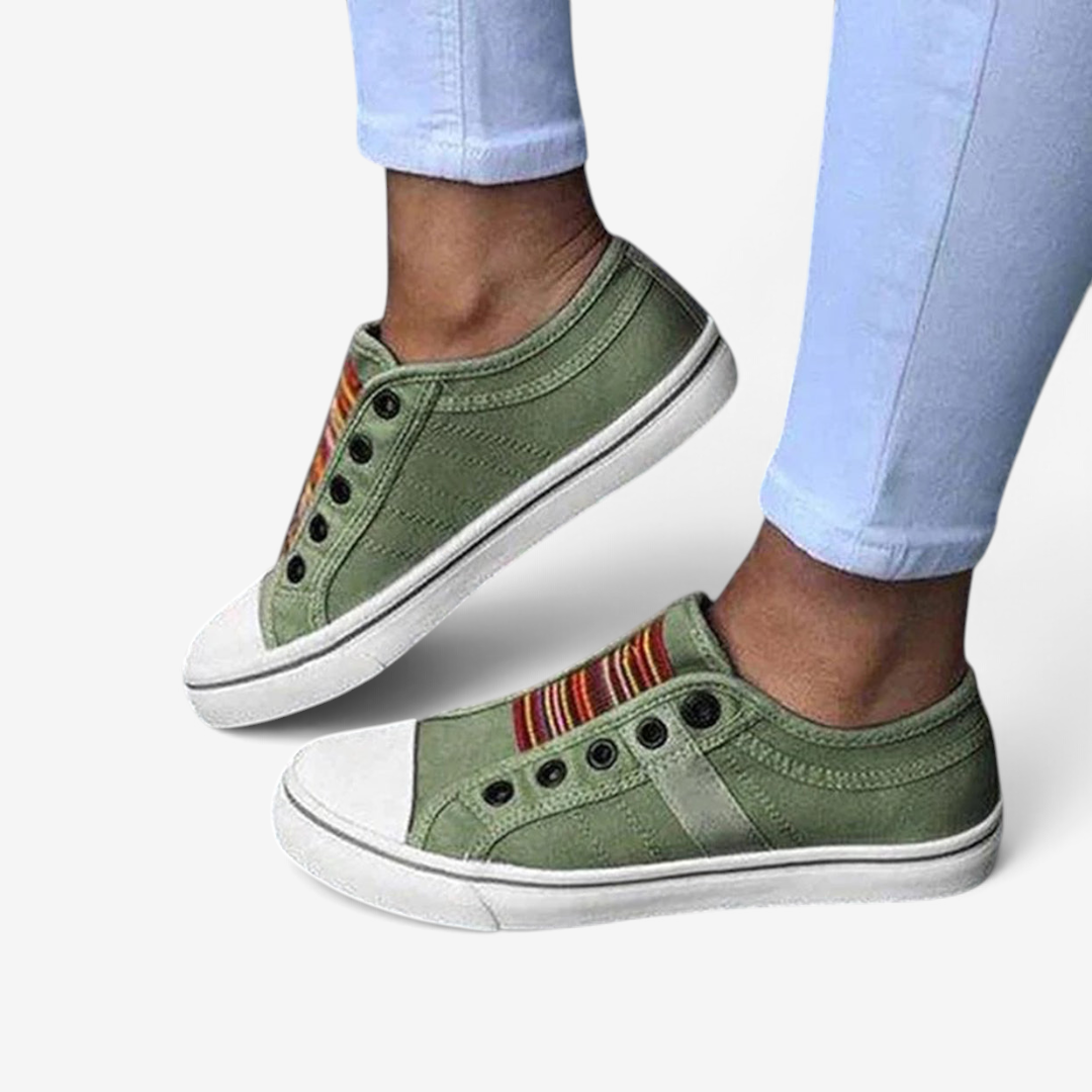 Stride - Slip-On Sneakers for Women with Colorful Accents