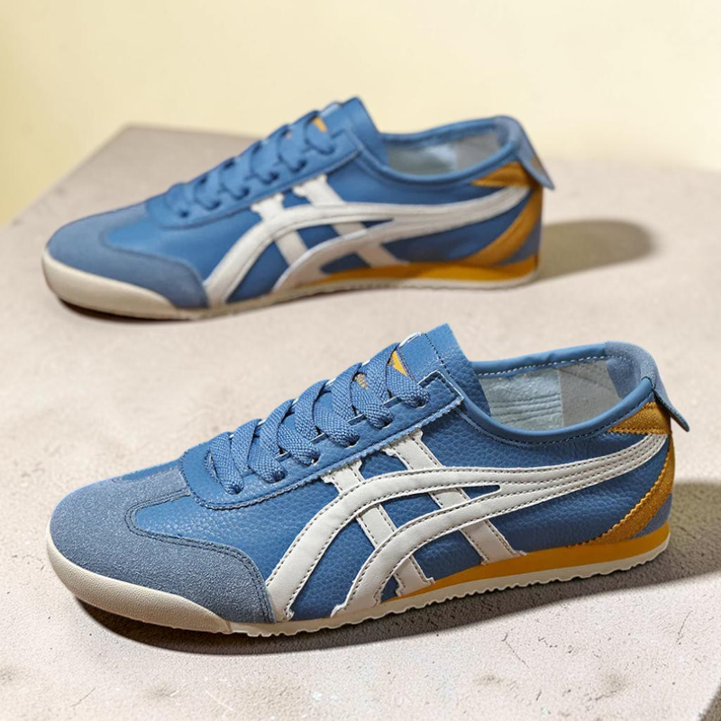 Men’s Round Toe Lace-Up Sneakers