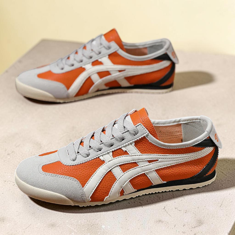 Men’s Round Toe Lace-Up Sneakers