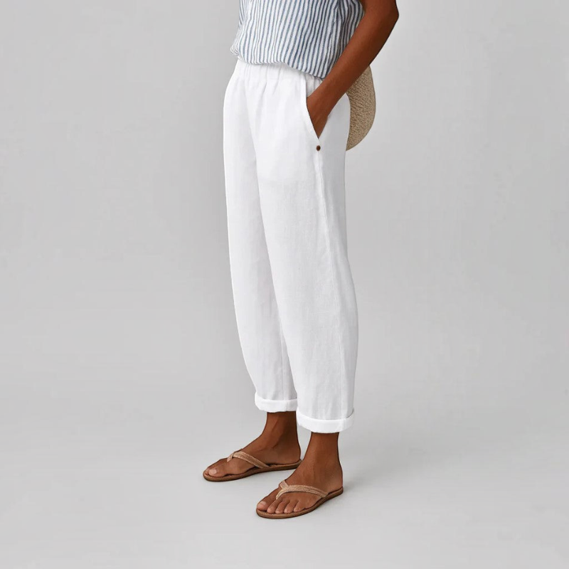 Pantalon large pour femme avec poches