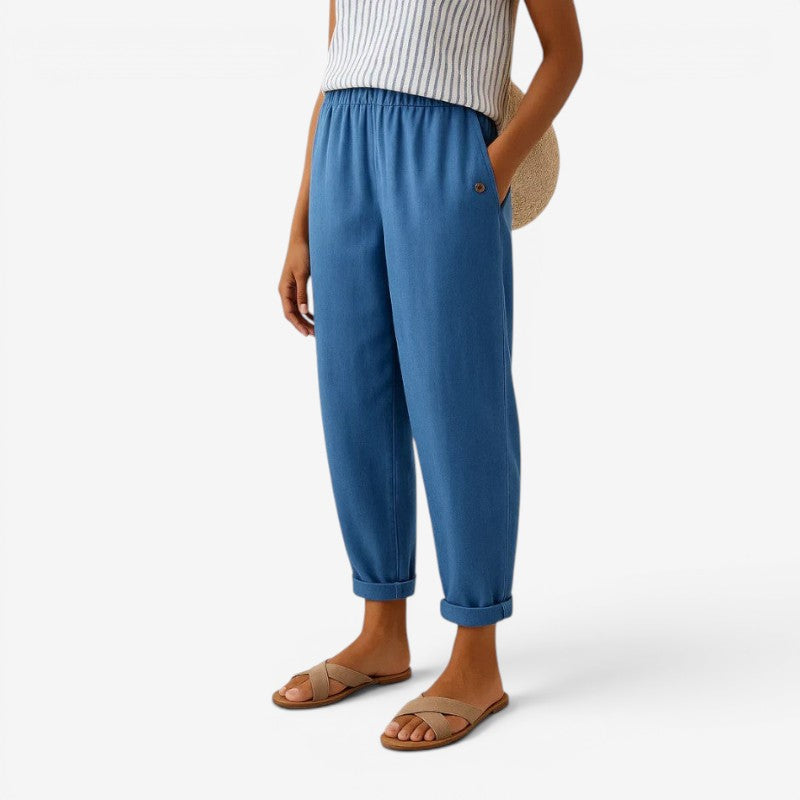 Pantalon large pour femme avec poches