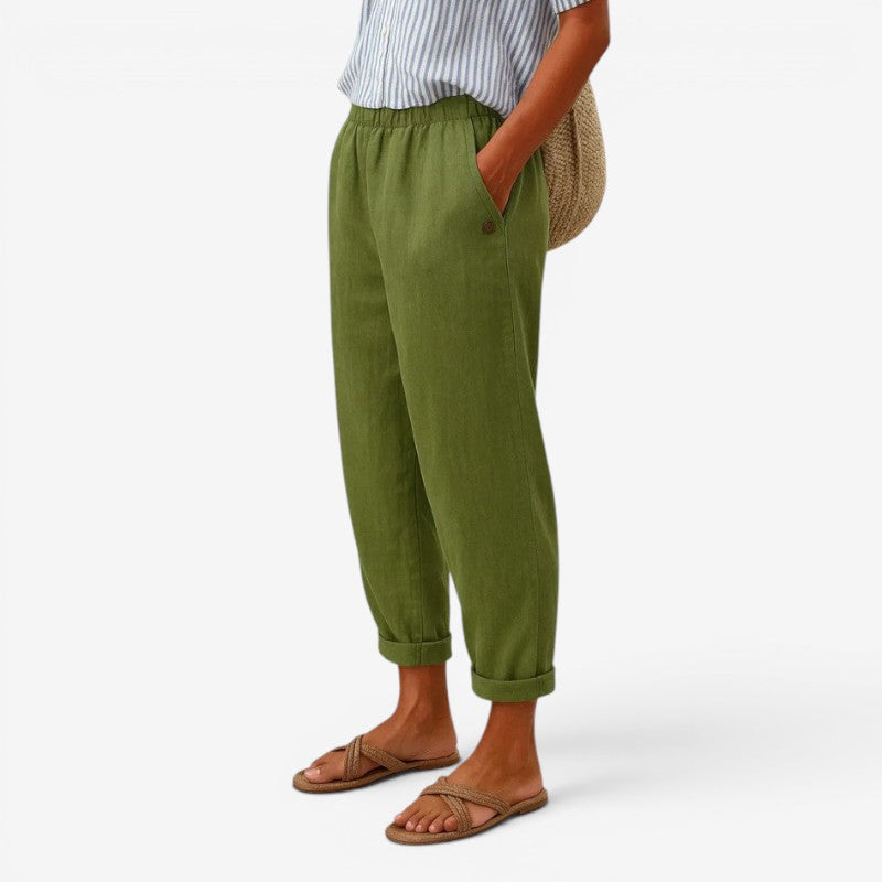 Pantalon large pour femme avec poches