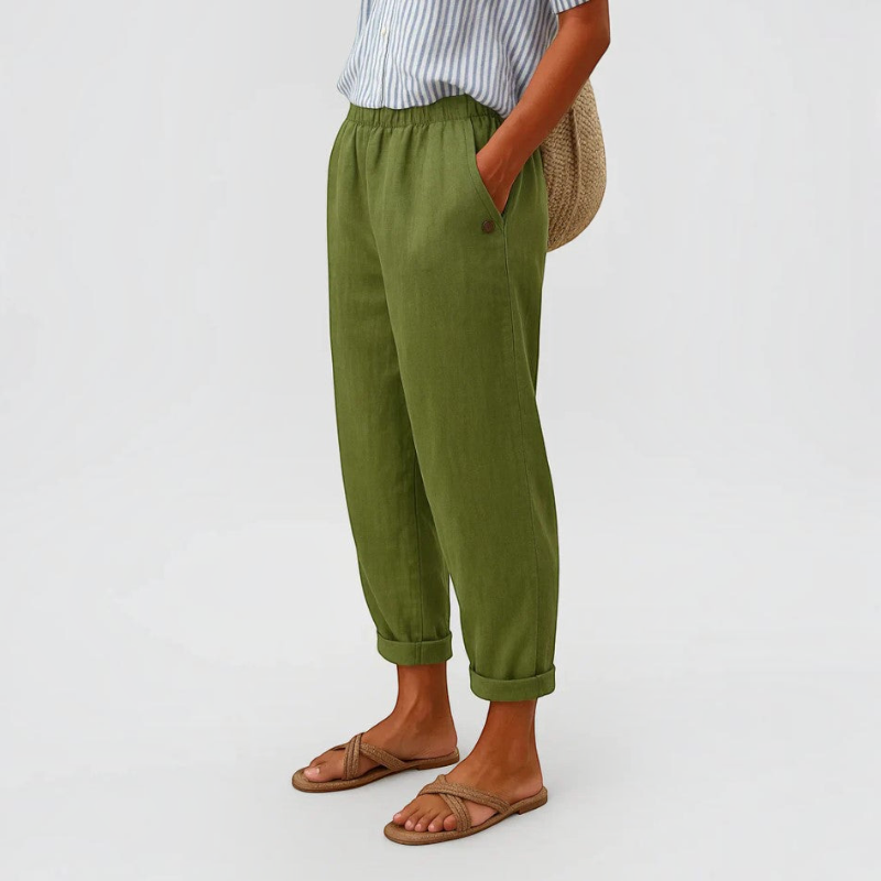 Pantalon large pour femme avec poches