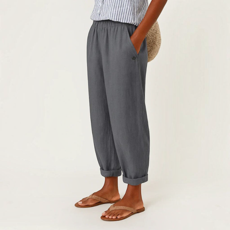 Pantalon large pour femme avec poches