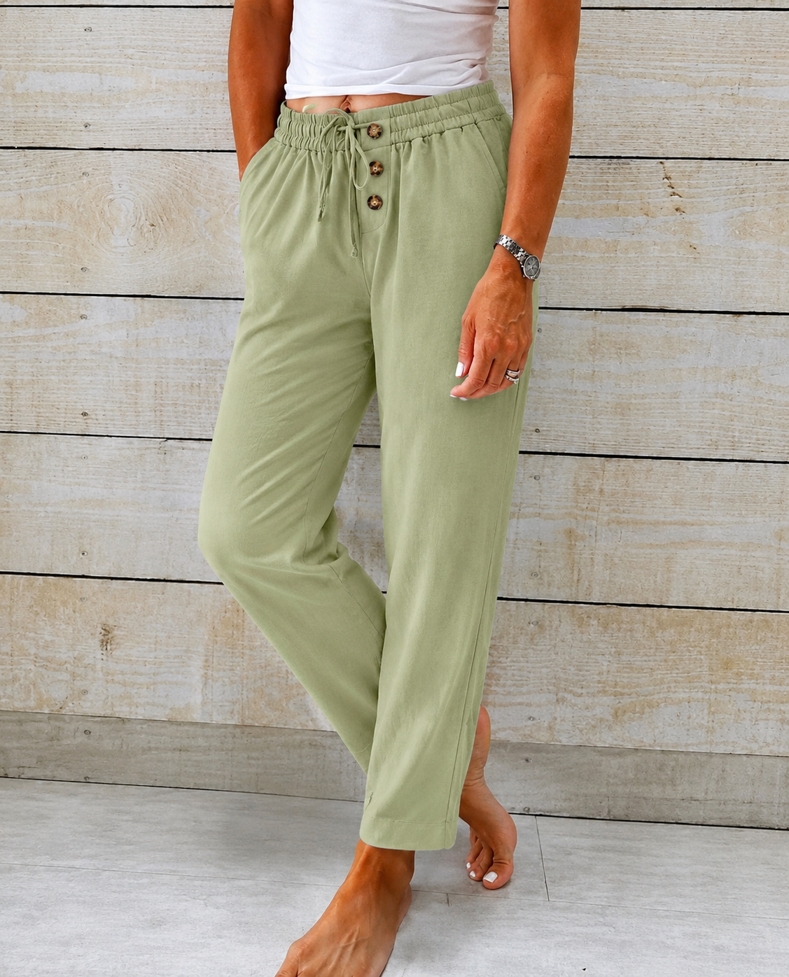 Lunara - Women's Relaxed Fit Summer Pants