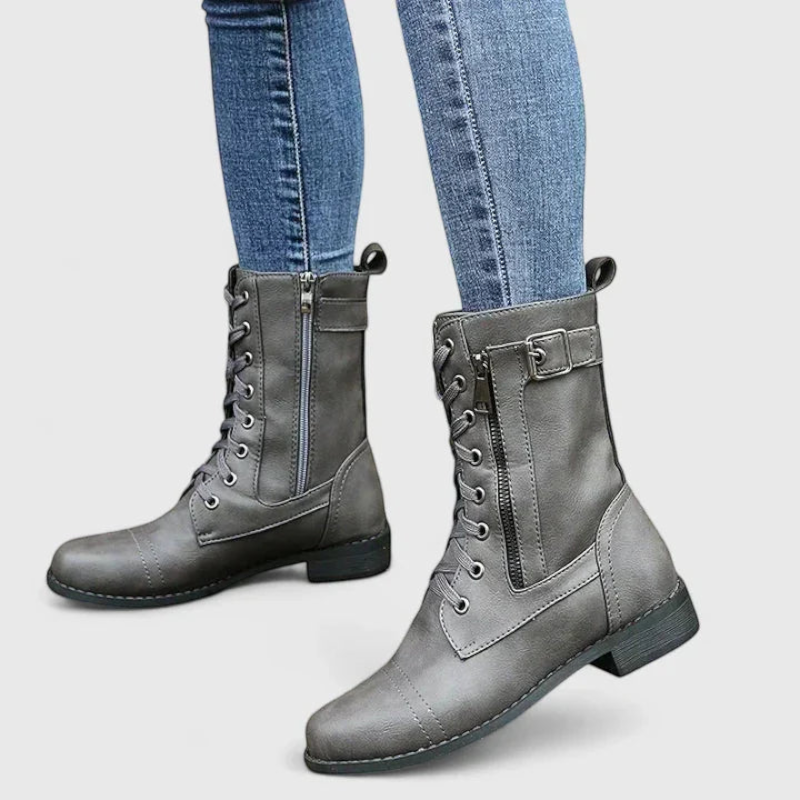 Botins de atacadores para mulher