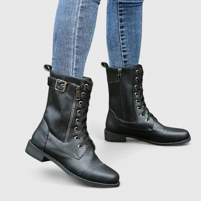 Botins de atacadores para mulher