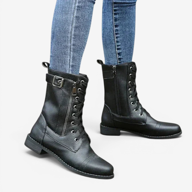 Botins de atacadores para mulher