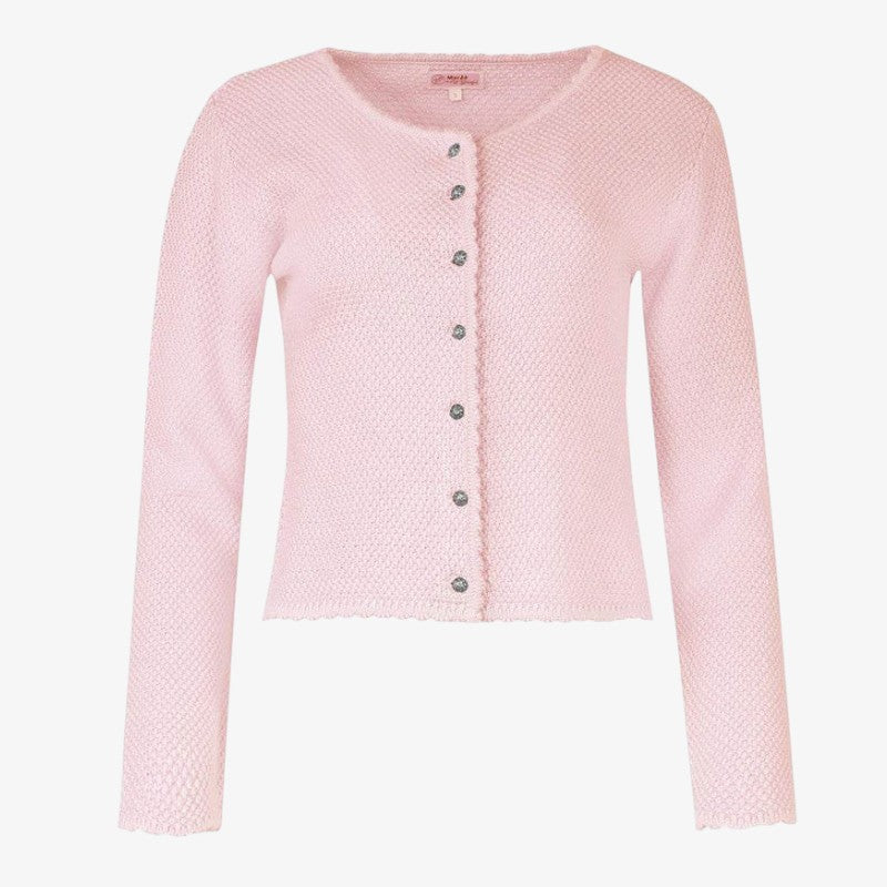Knitora - Cardigan da donna con abbottonatura frontale