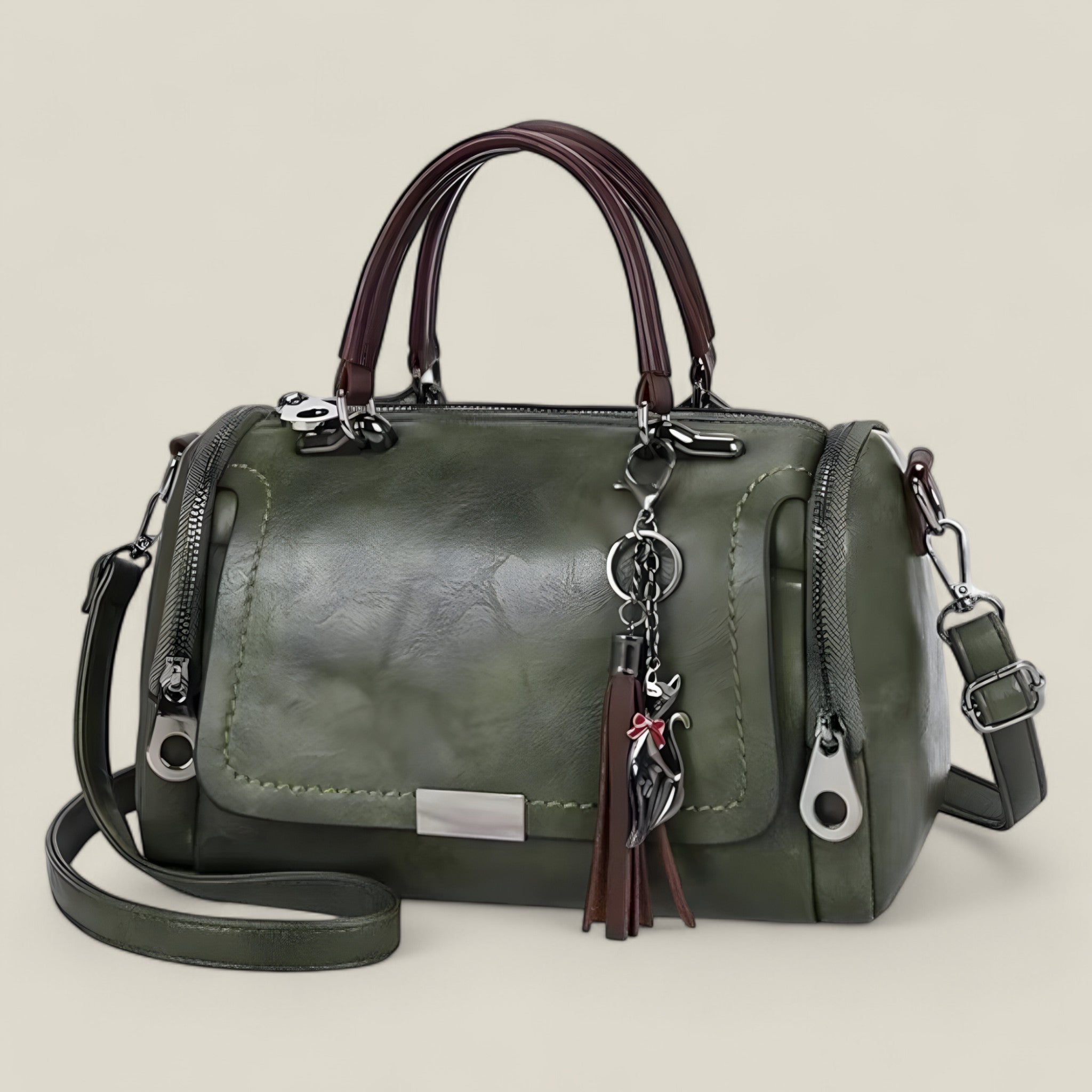 Celeste - Chic borsa a tracolla con trendy nappina e tracolla regolabile