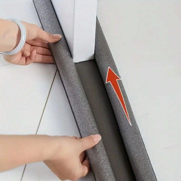 Burlete para puerta - Protector contra corrientes de aire con espuma y cubierta de tela