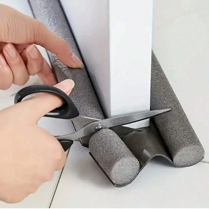 Burlete para puerta - Protector contra corrientes de aire con espuma y cubierta de tela