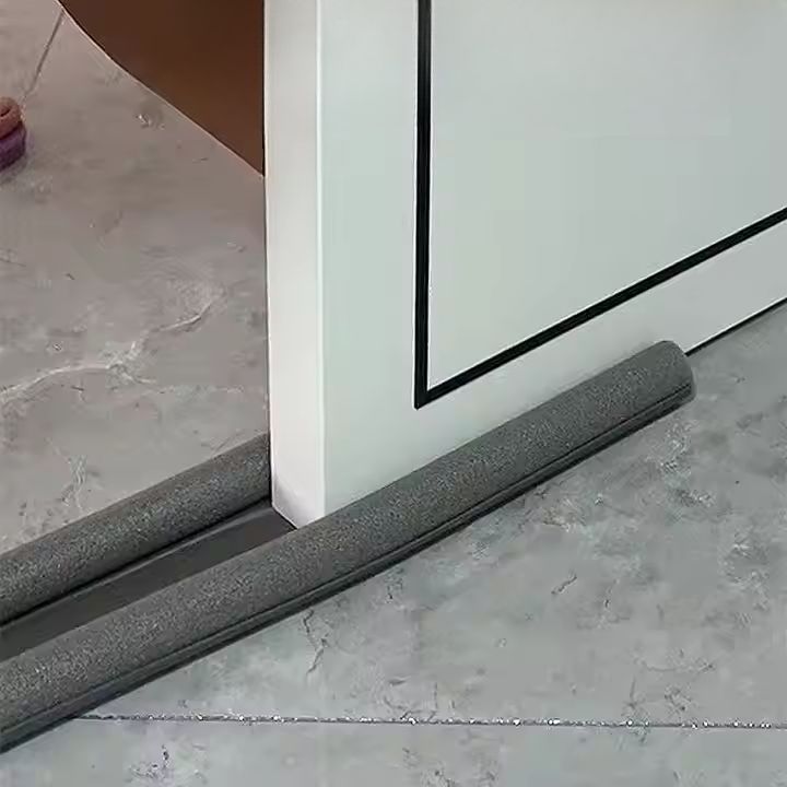 Burlete para puerta - Protector contra corrientes de aire con espuma y cubierta de tela