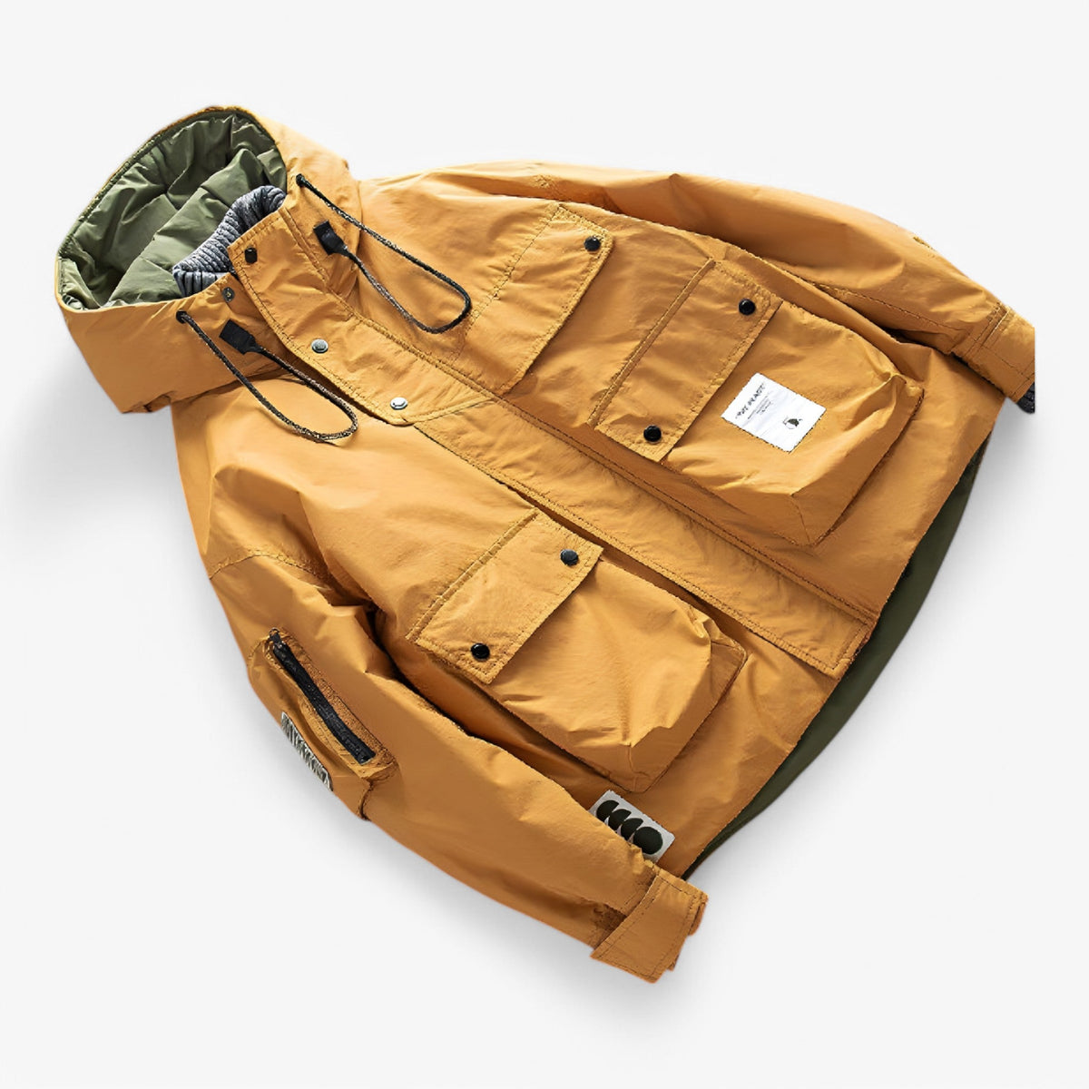 CuffLock - Men's Winter Parka With Removable Hood And Multiple Pockets