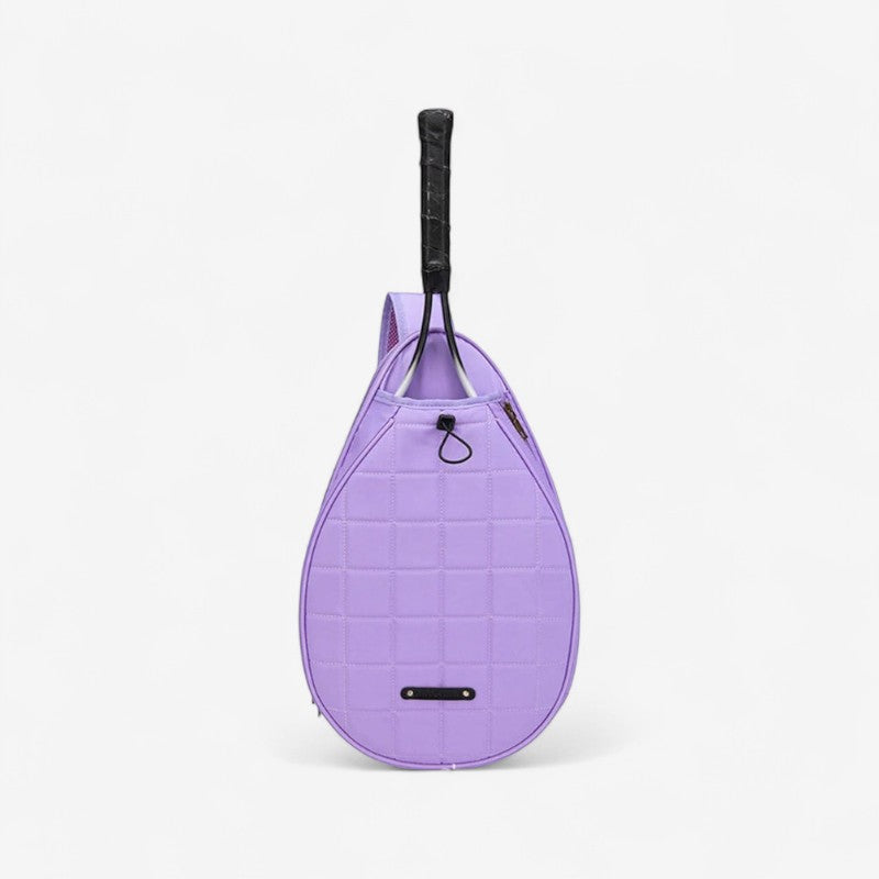 RacketHold - Sac de tennis avec bandoulière réglable et poches zippées