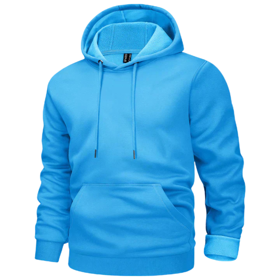 FleeceHood – Felpa con cappuccio regolabile con coulisse e tasca frontale
