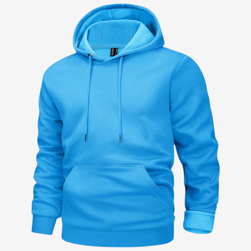 FleeceHood – Felpa con cappuccio regolabile con coulisse e tasca frontale
